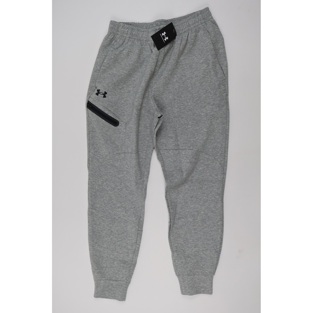 Under Armour Pants Unstoppable Fleece Joggers Gray Solid Medium NWT 100 MSRP